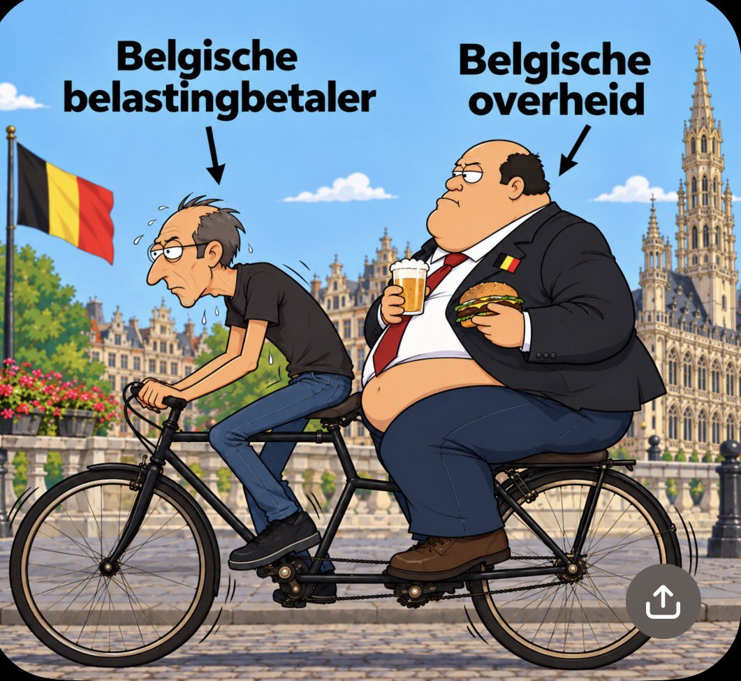 Anneke172351868's tweet photo. Wat gaan ze straks eigenlijk nog belasten?

Werken? Check.
Tanken? Check.
Verwarmen? Check.
Consumeren? Check.
Sparen en beleggen? Check.
Een huis bezitten? Check.

En ondertussen groeit onze economie amper en zoekt de regering nog eens 10 miljard.

Hoeveel kun je nog uit dezelfde bevolking en dezelfde economie persen voor het begint te breken?

En vooral: wat gaan ze straks nog belasten als onze welvaart zelf op is?