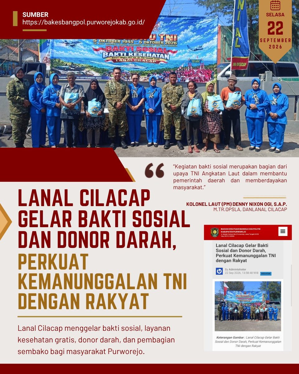 AsmaraJuliant's tweet photo. TNI merupakan saudara, penjaga, dan kawan sejati yang selalu hadir kapan pun dibutuhkan, di manapun berada.
Nyata Langsung Dirasakan https://t.co/Gs0wmUn8ma