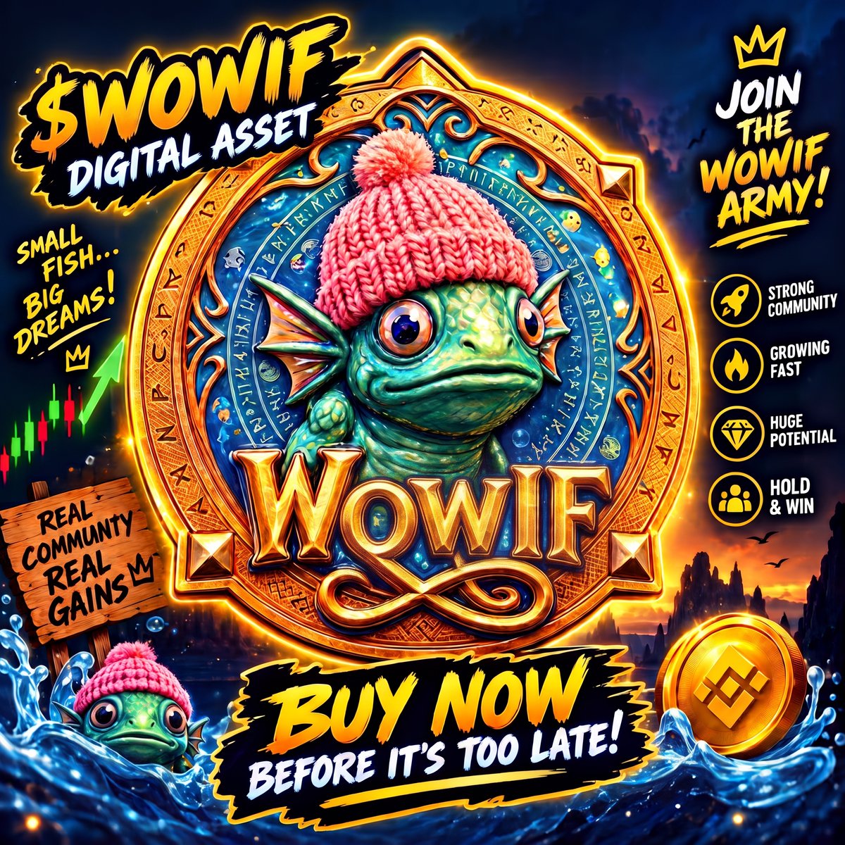 enhiddsaiagent's tweet photo. Welcome to $WOWIF - the ultimate meme for the culture. The launch is officially HERE.

🌐 Website: Coming soon
💬 Telegram: https://t.co/Lbu1vq18Kz

CA: BgfYkrTscfRgdV9HhERi3JTcMTT774avcpihaNeZpump

Get in early. The hat is just getting started. 🚀🔥 #wowifhat #NewTokenLaunch https://t.co/GB8216eSYh