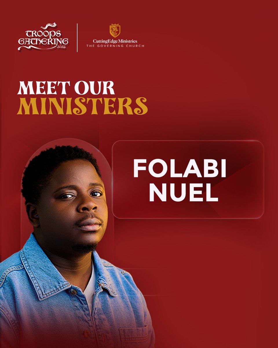 CuttingEdge_NG's tweet photo. True worship is not performance; it is an encounter. An experience that strips away the noise and draws us deep to God

We are delighted to welcome our guest @FolabiNuel at Troops Gathering 2026

#Kairos #TroopsGathering26 #TheSoundOfTheLatterRain
#TheGoverningChurch https://t.co/hIetcE1qfO