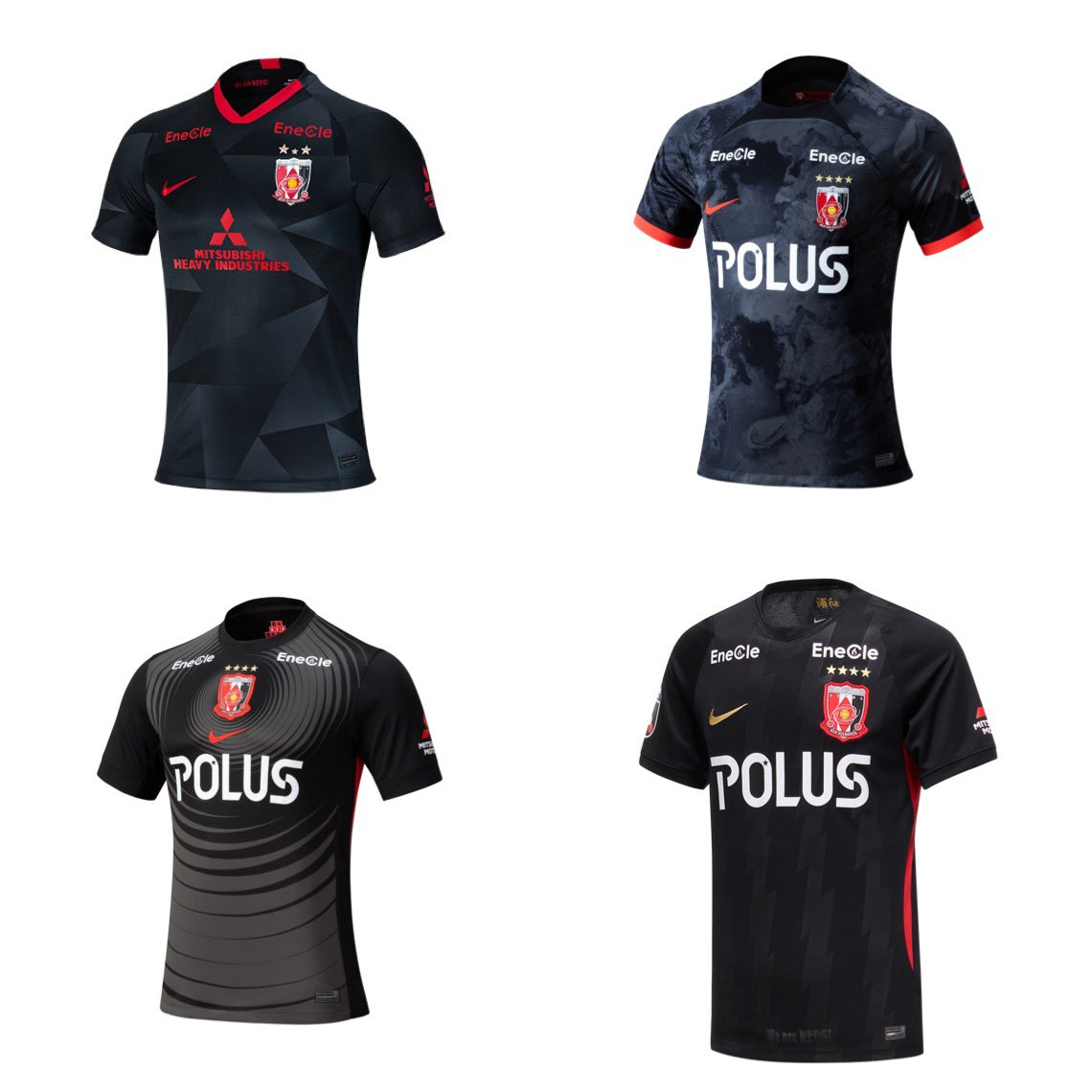 REDS_URAWA_8's tweet photo. 歴代3rd(黒)ユニフォーム
(新3rdから前の3rd3着) https://t.co/tycoHK1MfL