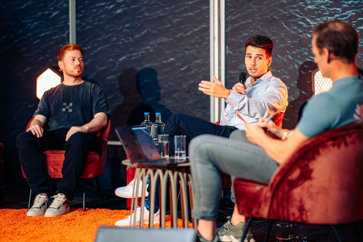 DutchBlockWeek's tweet photo. Where does crypto actually stand? Roy van Krimpen (@okx), Brian Gahan (@krakenfx) and Zalan Noszek (@Taxbit) closed out DBW26 with a sober look at the state of the sector, June 25.

#DBW26 #DutchBlockchainWeek https://t.co/GEOG0UCrYf