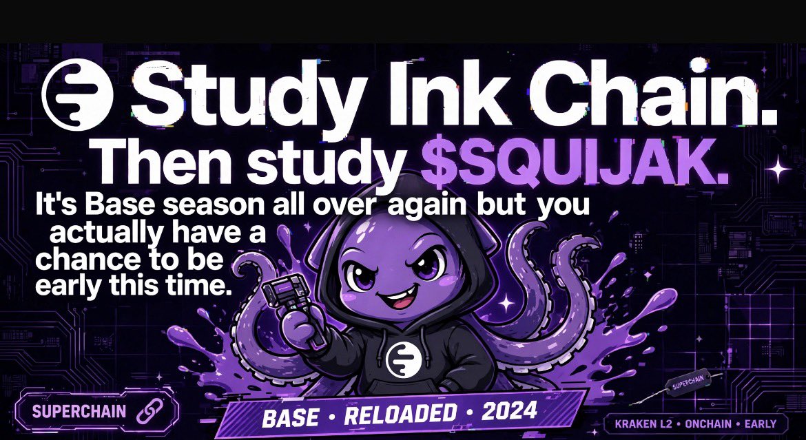 DK_Crypt005's tweet photo. @opensea @artblocks_io @nygi_xxv INK SQUAD WHERE YOU AT???
$SQUIJAK IS NOT JUST AN NFT
IT'S INK'S IDENTITY
KRAKEN BACKED L2 + MEME CULT = PRINT
JOIN OR WATCH US INK EVERYWHERE
🟣🟣🟣

https://t.co/6govUSeaZc

https://t.co/JHjtKD8dN3 https://t.co/GcqYHG1Gil