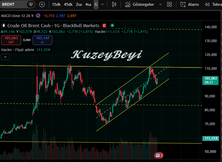 Kuzeybeiy1's tweet photo. #BRENT Yine kudurdu ..
111 USD direncine doğru ..
(ytd) https://t.co/fPoAAAhFDh