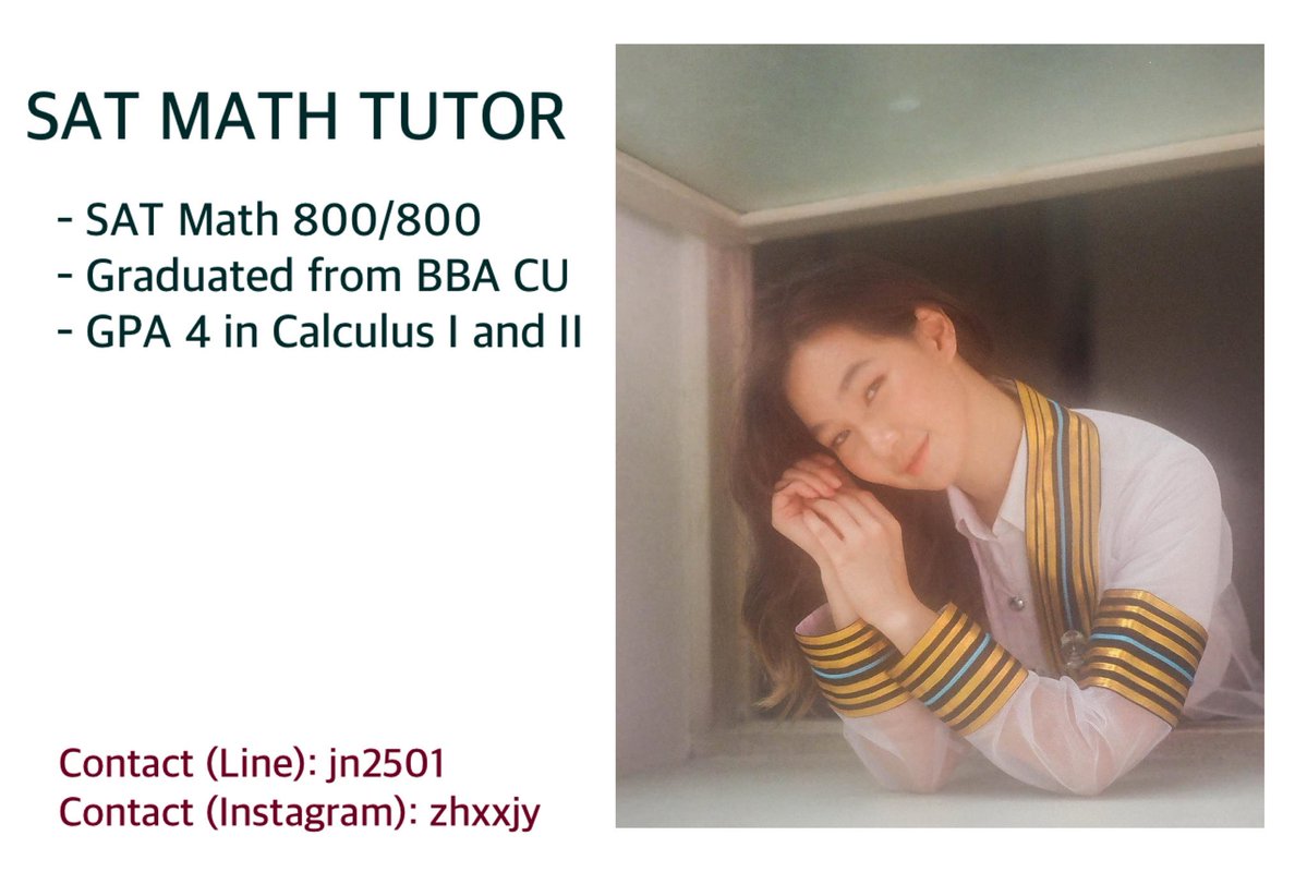 siminjjeannyyy's tweet photo. ❣️รับสอน SAT MATH / Tu-get / Cu-tep ค่า
🥑Ig: sat_world
#สอนsat #สอนielts #satmath #bbacu #bbatu #ebacu #betu #หนังสือsat #สอนภาษาอังกฤษ #เรียนพิเศษ #Dek69 #dek70 #สอบเข้ามหาลัย #สอนพิเศษ #dek71 #basciicu #หาติวเตอร์ #หาคนสอน #หาคนสอนพิเศษ #รับสอนพิเศษ #dek72 https://t.co/YDa1WLz7Fe