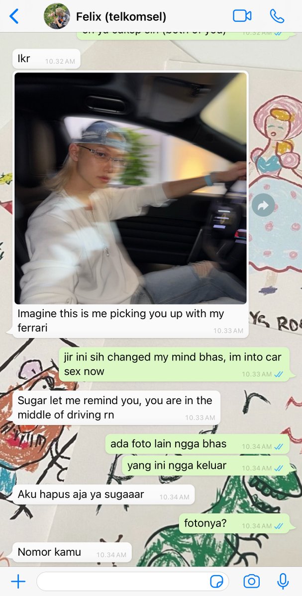 GODYONGBOK's tweet photo. boyfriend is super rich sampe considering beli ferrari (1/2) https://t.co/l8hze79gJu
