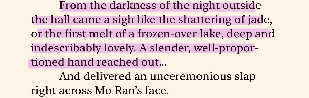 cwnmyprince's tweet photo. meatbun rly can’t be normal abt cwn bc why even his sigh is described like this?&amp;.&amp;/&amp;:&amp;:: painting this pretty picture of his sigh &amp; his hand just to lead up to mo ran getting slapped 😭 https://t.co/5VbnsWLzKR