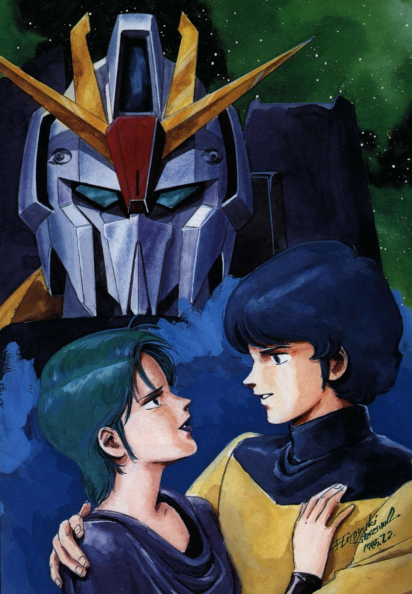 wikigundamfrbot's tweet photo. Illustration pour le mook "MJ Material 6: MS Z Gundam Character Setting Figures &amp; Famous Scenes Collection" 

Date : 2 juillet 1985

Auteur : Hiroyuki Kitazume

#Gundam https://t.co/gzB6ZutNAw