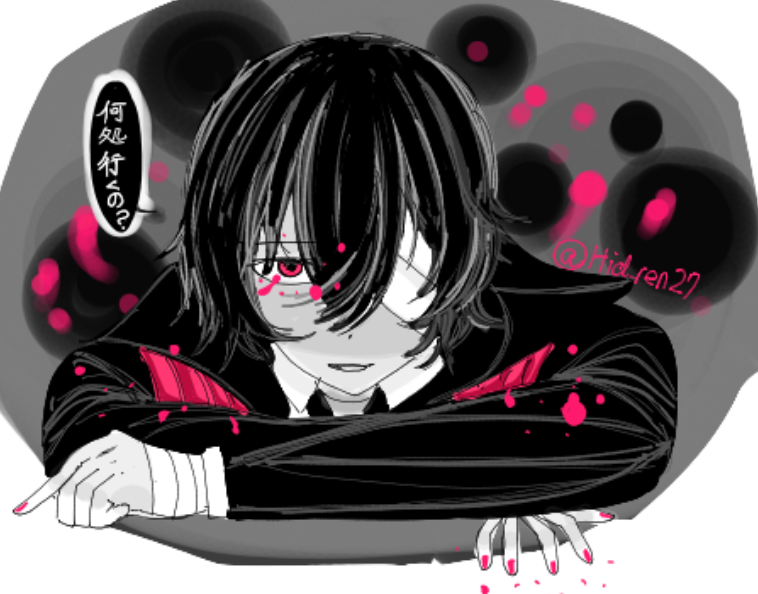 Hid_ren27's tweet photo. 「何処行くの？」
＃文スト https://t.co/AkmdF4hzs1