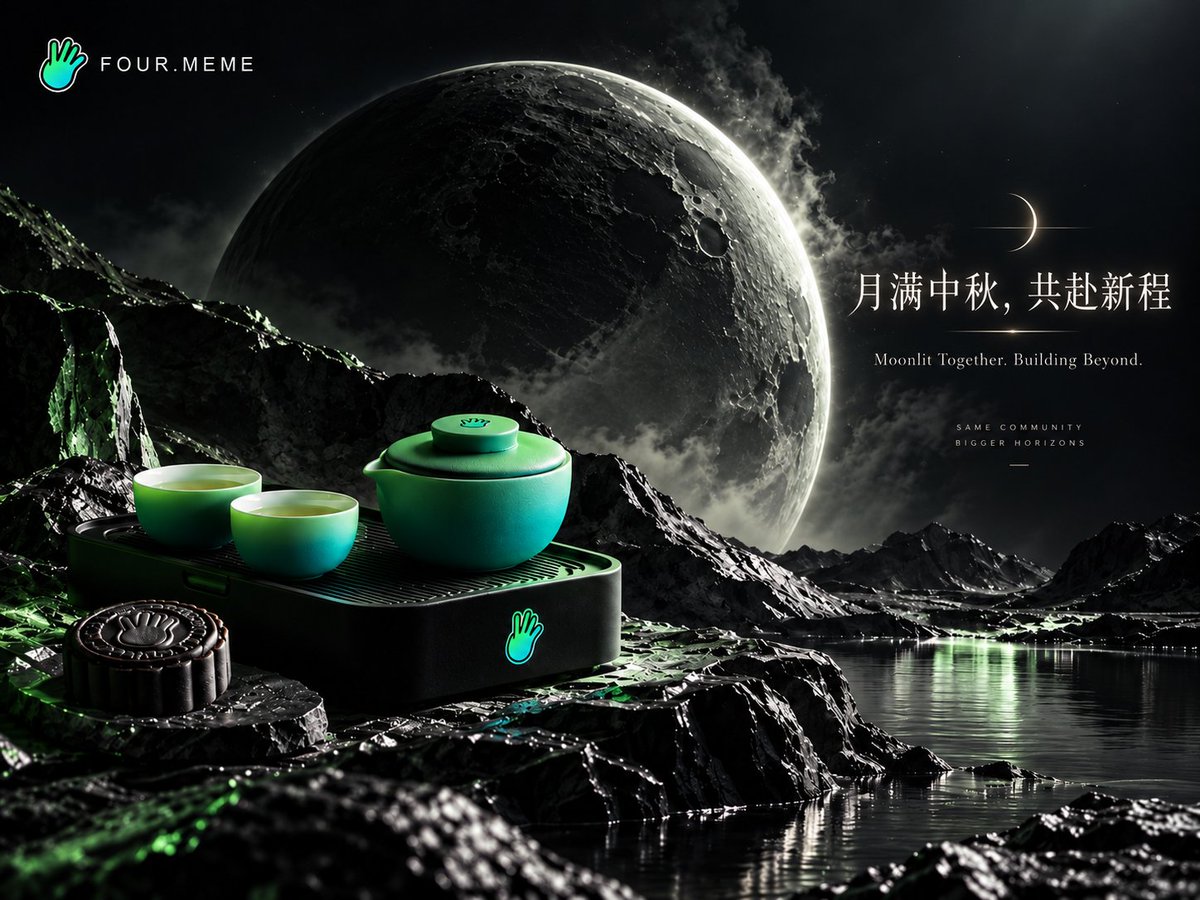 vvxiaoyu8888's tweet photo. 月亮还没圆，https://t.co/R6lh07EFgF 先安排上中秋礼物 🌕

中秋将至，这次不只聊 Meme

也想提前和社区分享一点节日的快乐。

点赞 + 转发，评论区告诉我们：

 最近哪个 Meme 最让你上头？

我们会随机抽取 ? 位社区朋友，送上 @fourdotmemezh 中秋茶礼 🫖

礼物先到，月亮随后。

提前祝 https://t.co/R6lh07EFgF 社区的大家，中秋快乐 💚