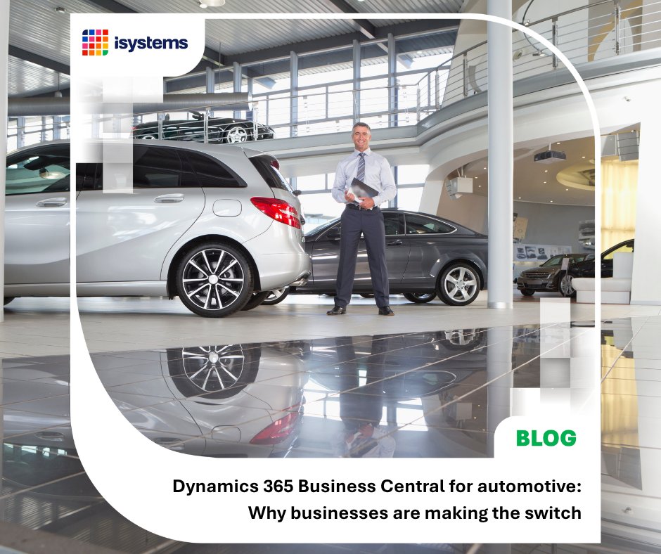 isystems_group's tweet photo. 🚗 What makes an automotive business decide it’s time for a new ERP?

Most of the time is the growing business complexity.

So, what can Dynamics 365 Business Central bring to the table?

👉 Learn here: https://t.co/IqpRLYwI5e 

#ERP #Automotive #BusinessCentral #Isystems https://t.co/2kOt2g5NkC