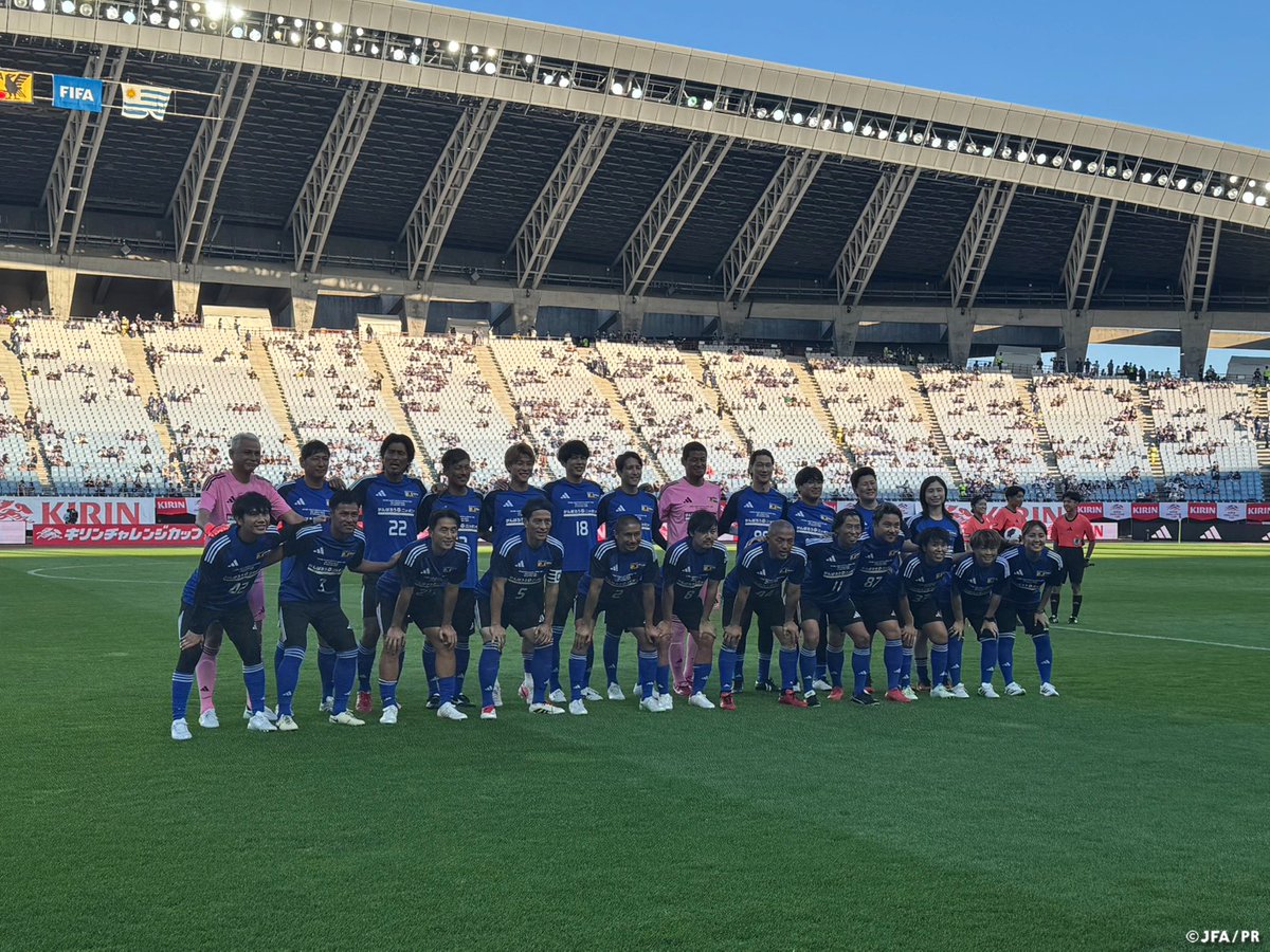 jfa_samuraiblue's tweet photo. 「FUTURE LEGACY MATCH in MIYAGI 2026」🏆
⚽️キックオフ⚽️

フルマッチはTVerでご覧いただけます📱
▶https://t.co/5Ar8oylKHI

JAPAN DREAM 🆚 MIYAGI FUTURE U-15(宮城県U-15年代選手)
🏟キューアンドエースタジアムみやぎ(宮城)

＊JAPAN DREAM監督：永島昭浩
＊JAPAN DREAM：岩清水梓／岩渕真奈／遠藤康／小野伸二／海堀あゆみ／柿谷曜一朗／柏木陽介／小島伸幸／駒野友一／佐藤寿人／鮫島彩／曽ケ端準／髙萩洋次郎／坪井慶介／中澤佑二／中田浩二／萬代宏樹／福西崇史／細貝萌／松井大輔／宮間あや／宮本恒靖／安田理大／柳沢敦
(50音順・敬称略)
 
#サッカー日本代表