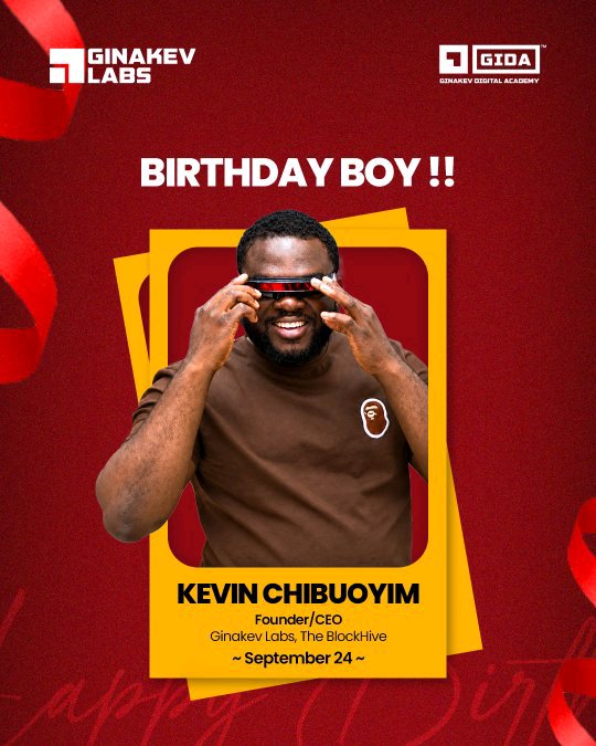 Official_GIDA's tweet photo. 🎉🎉 Happy birthday to our Founder and CEO, Kevin Chibuoyim! 🥳🥳 

Your vision, leadership, and dedication continue to inspire us. We wish you greater achievements, endless growth, happiness, and an incredible year ahead, from all of us at GIDA 🤍❤️ https://t.co/nz2vDaPU7m