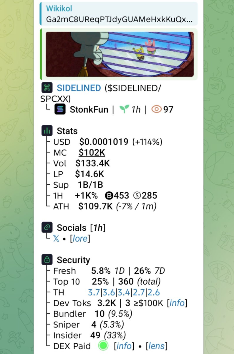 WikiKol1's tweet photo. Watch your entry on $SIDELINED
CA
Ga2mC8UReqPTJdyGUAMeHxkKuQxQx4D29HENNVhm6qAz
#SMNO #CRYPTOAI #CRYPTOCLARITYACT #MEMECOIN https://t.co/mHtnJdSgwJ