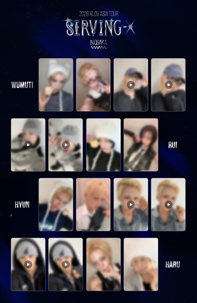 mahocast_officl's tweet photo. ╭────── ⋆⋅☆⋅⋆ ──────╮

　　　　2026 XLOV ASIA TOUR
　 　　　<Serving-X> IN OSAKA

╰────── ⋆⋅☆⋅⋆ ──────╯
　
大阪公演限定のDigital Photocardが新登場🤍🩷
東京公演限定も引き続き購入可能！

東京＆大阪、それぞれの公演限定
Digital PhotocardをGETしよう🎶

【TOKYO】
・未公開フォト（計8種）
・未公開セルカムービー（計8種）

【OSAKA】NEW🌟
・未公開フォト（計8種）
・未公開セルカムービー（計8種）

公演チケットを所持していない方でも購入可能！

👇🏻今すぐチェック
https://t.co/tCTyrXpI8W

@XLOV_official

#XLOV #엑스러브
#WUMUTI #우무티
#RUI #루이
#HYUN #현
#HARU #하루
#Serving_X