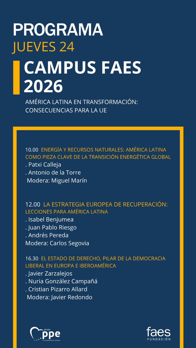 FundacionFaes's tweet photo. II JORNADA de nuestro #CampusFaes.

Consulta el programa 👇

Más información en https://t.co/Nfy0Pm5hun https://t.co/8qCU2BlXSG