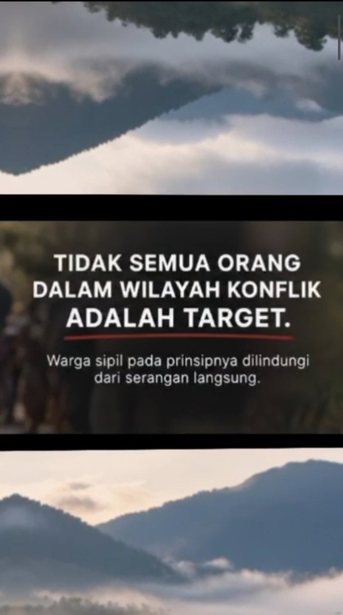 MoccaBottol's tweet photo. Prinsip hukum humaniter penting agar keselamatan warga tetap menjadi perhatian, Lindungi Warga Sipil https://t.co/Q0rN5z5liA