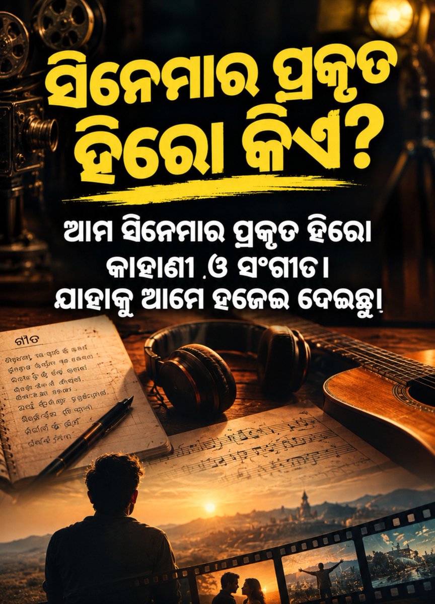 dirmanas's tweet photo. ଆଜିର ସଂଗୀତ କେବଳ view ଉପରେ ନିର୍ଭର।ଗୀତିକାର ଙ୍କ ଆଗଭଳି ଲେଖା ନାହିଁ।
ସ୍ବର ସଂଯୋଜନା ରେ ସେ ମାଦକତା ନାହିଁ।
ତା ହେଲେ ସାଧାରଣ ଲୋକ ଆମ ସିନେମା ପାଇଁ କାହିଁକି ଟଙ୍କା ଦେବ। https://t.co/VrDfF2yUTO