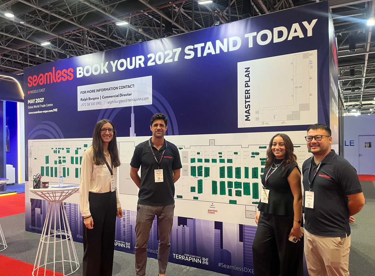 seamlessMENA's tweet photo. Looking ahead to Seamless Middle East 2027? 👀

Our sales team are on site today and ready to talk about how your brand can be part of next year’s event.

Whether you’re looking to exhibit, sponsor or increase your presence at Seamless, now is the time to start the conversation and secure your involvement for 2027.

📍 Meet the team at the Seamless Sales Stand in Sheikh Saeed Hall 2

Make your way to hall 2 today and speak to the team before the final day comes to a close. 

#SeamlessDXB