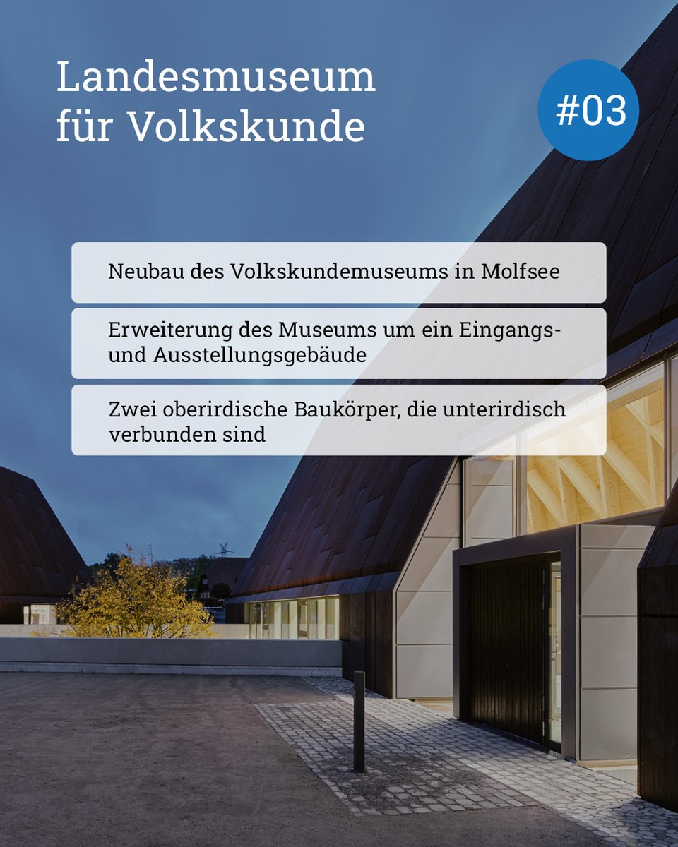 FNR_eV's tweet photo. Objekt im Fokus #03 Landesmuseum für Volkskunde in Molfsee
🏗️ Cortenstahl von außen am Neubau trifft auf ein hölzernes, rautenförmiges Dachtragewerk inneren. Tradition triff Moderne.
📷bild_raum Stephan Baumann
 🏠ppp architekten + stadtplaner
Mehr: https://t.co/xtYmKp2xOb https://t.co/hWVVkox4BR