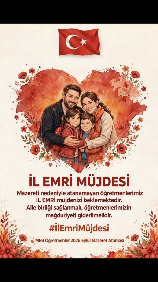 HsnCANant07's tweet photo. @RTErdogan Sayın Cumhurbaşkanımız, Aile Yılı'nda aileye verilen değer eğitim çalışanlarına da hissettirilsin. #MebAileyiYOKsaydı Kontenjana takılan öğretmenler için İL EMRİ istiyoruz. Ayrıcalık değil, eşitlik. @RTErdogan @EmineErdogan @_cevdetyilmaz @burhanduran @hasandogan 👨‍👩‍👧‍👦 https://t.co/f0E1wGRzqF