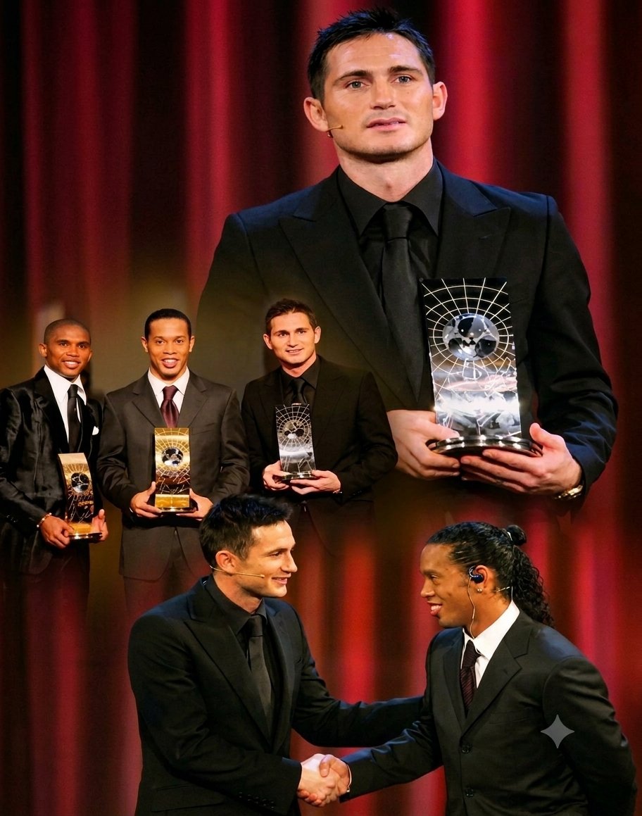 WWisdany4145's tweet photo. There was a time when a Chelsea midfielder was literally the second-best player in the world. 

2005 Ballon d’Or:

🥇 Ronaldinho — 225 points
🥈 Frank Lampard — 148 points

And Lampard finished ahead of:

🇬🇧 Steven Gerrard
🇫🇷 Thierry Henry
🇺🇦 Andriy Shevchenko
🇮🇹 Paolo Maldini

A midfielder.

A Chelsea midfielder.

After helping José Mourinho’s Chelsea win the 2004/05 Premier League title, Lampard was being recognised among the very best players on the planet.

People talk about Chelsea legends.

But do they really remember how ridiculously good Frank Lampard was at his peak?