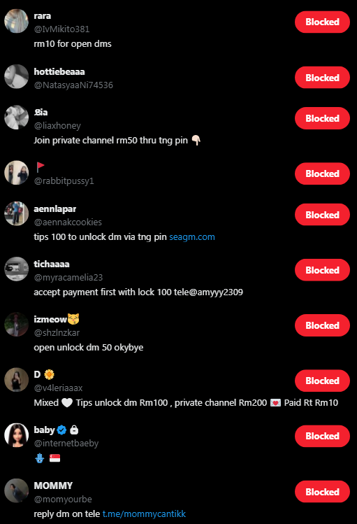 afterdark458's tweet photo. LIST SC*MMER UPDATE 24/9/26

Ni so far aku dapat dari siasatan baru + info dari ramai orang. Hati2 semua 

Tolong like &amp; repost https://t.co/Vj6NWhyrHE