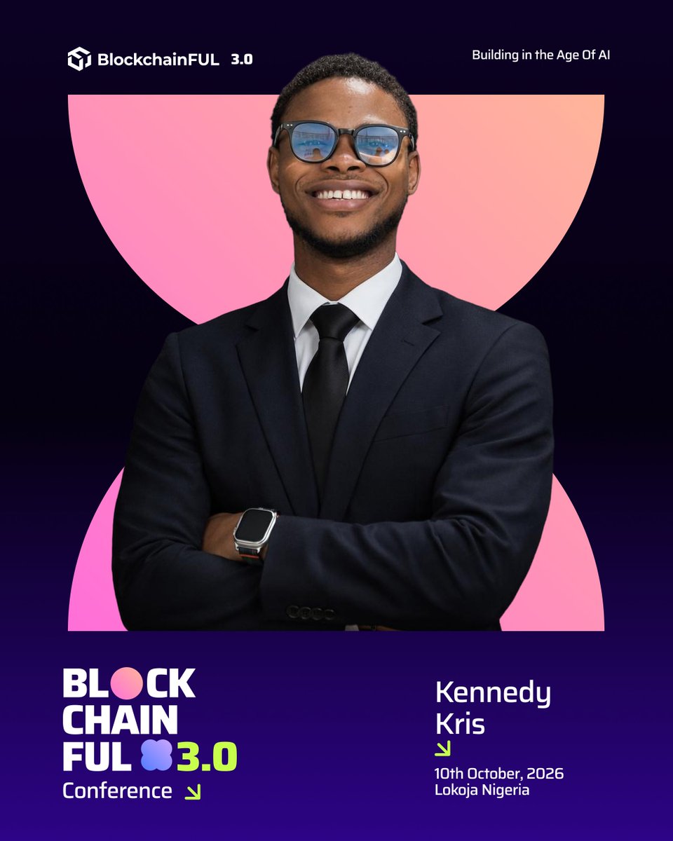 BlockchainFul's tweet photo. We’re pleased to welcome Kennedy Kris, Co-founder of Orange Studio, as a Speaker at #BlockchainFULConference2026.
As part of the team behind @orangestudiohq, Kennedy is contributing to the creative and technology ecosystem, bringing ideas, people, and experiences together in new ways.
We’re looking forward to having him join the conversation at this year’s conference.
Join Kennedy on October 10th.
🎟️ Get your ticket at https://t.co/LDxx8i3FcA