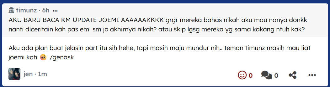 samilguilsam's tweet photo. #JenASK
Gen ask ini... kalian bosen gak... (mmf nanya ini terus)
https://t.co/4NvNc35nWn https://t.co/BZCwZYnuLC