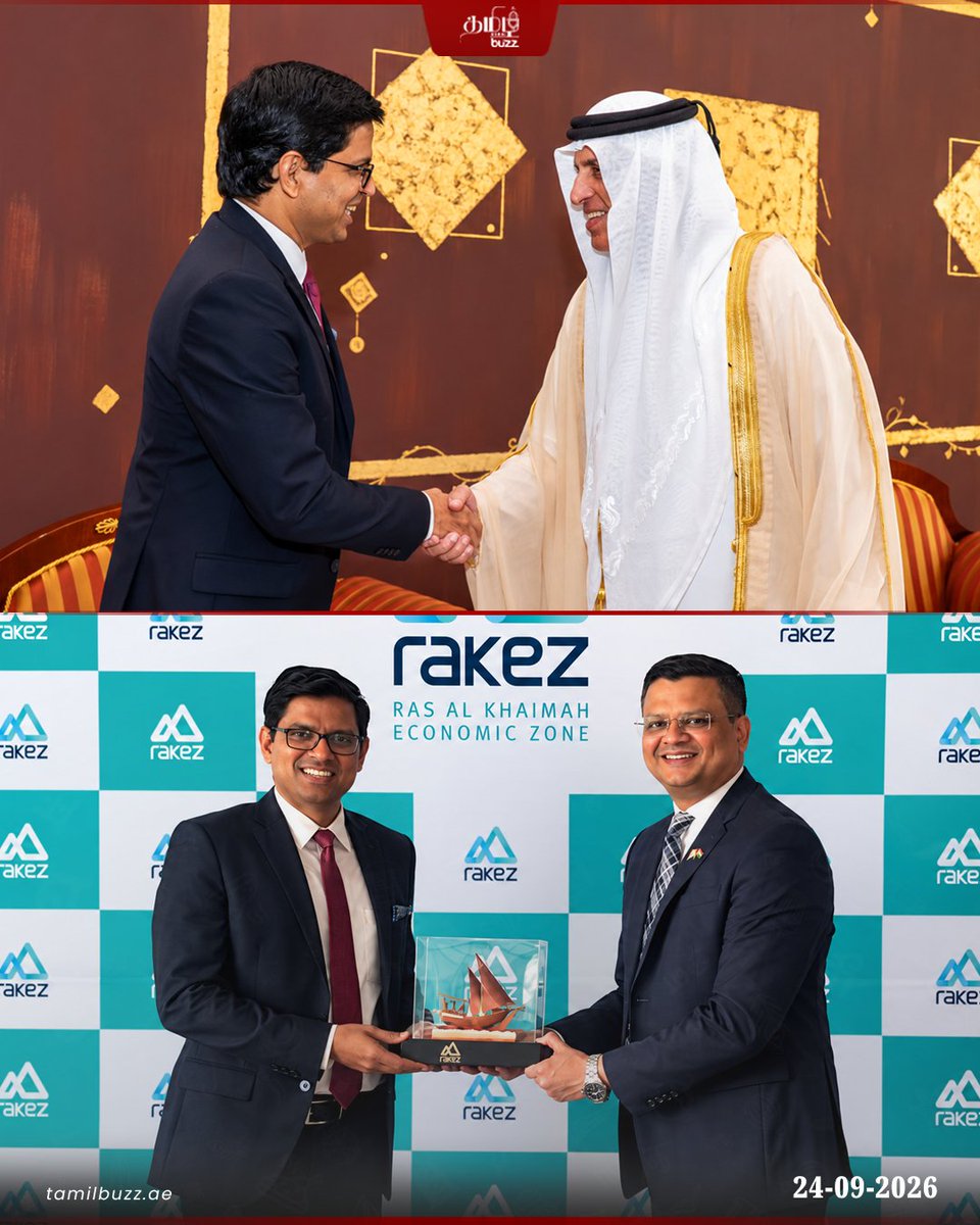 tamilbuzzdubai's tweet photo. 🇦🇪🤝🇮🇳 RAK ஆட்சியாளர் மற்றும் முக்கிய அதிகாரிகளுடன் துபாய்க்கான இந்தியத் துணைத் தூதர் சந்திப்பு 🤝

@cgidubai 

#UAE #RAK #Dubai #IndiaUAE #IndianConsulate https://t.co/MbxagPlk2n