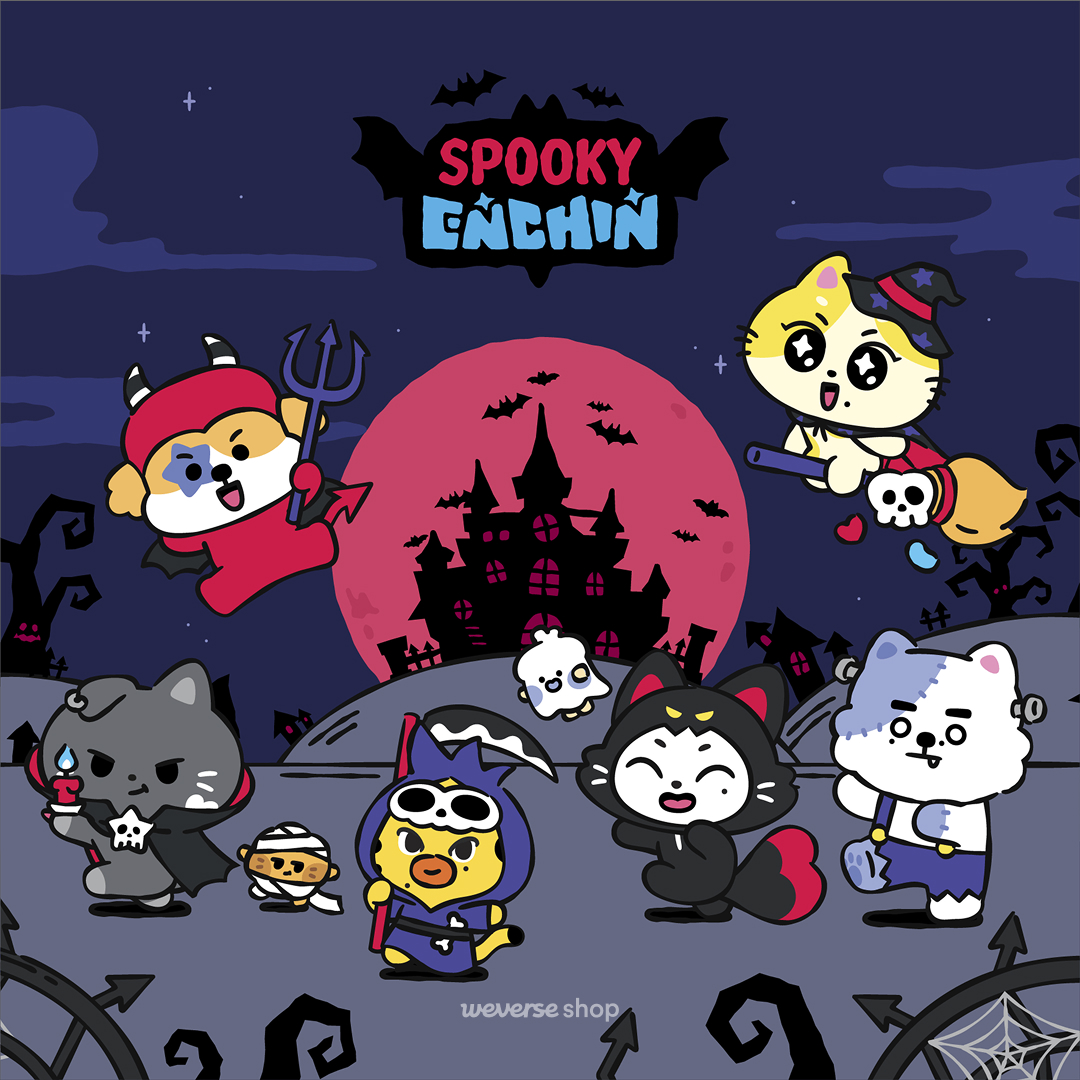 ENHYPEN_JP's tweet photo. SPOOKY ENCHIN Official Merch.販売決定！

🔗https://t.co/w1F046NcWb

#ENHYPEN #엔하이픈 
#ENCHIN #엔친 https://t.co/eosBY3nq4T