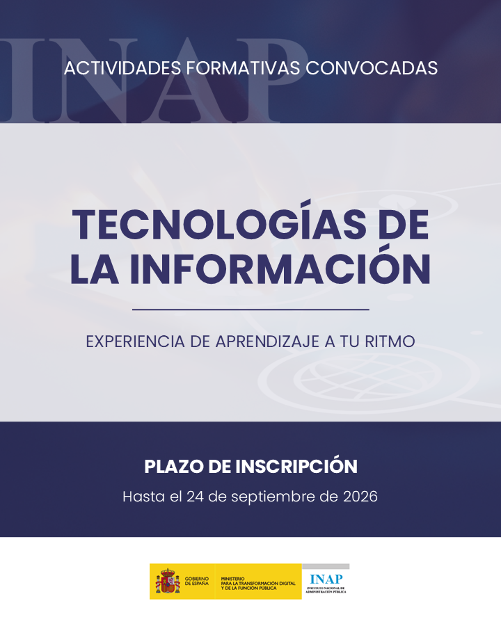 INAP_ES's tweet photo. 📢Tienes hasta el 24 de septiembre para inscribirte en las acciones formativas «A tu Ritmo» sobre seguridad TIC:
📚Esquema Nacional de Seguridad (ENS)
💻Seguridad en Windows
🎓Certificado de 15h tras superar la prueba práctica
🔗 +info👉 https://t.co/Wimk6V5u3p
#INAP #Formación https://t.co/FtuwkVrQP6