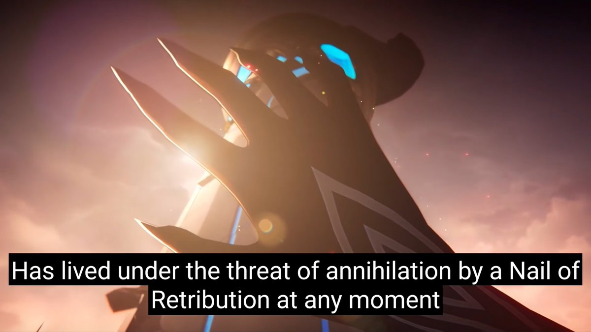 arlilicchino's tweet photo. "nail of retribution" and ppl argue it's meant to cleanse abyss not punish IT'S NOT THE CERAVE CLEANSER NAIL https://t.co/mmLkbcijEp