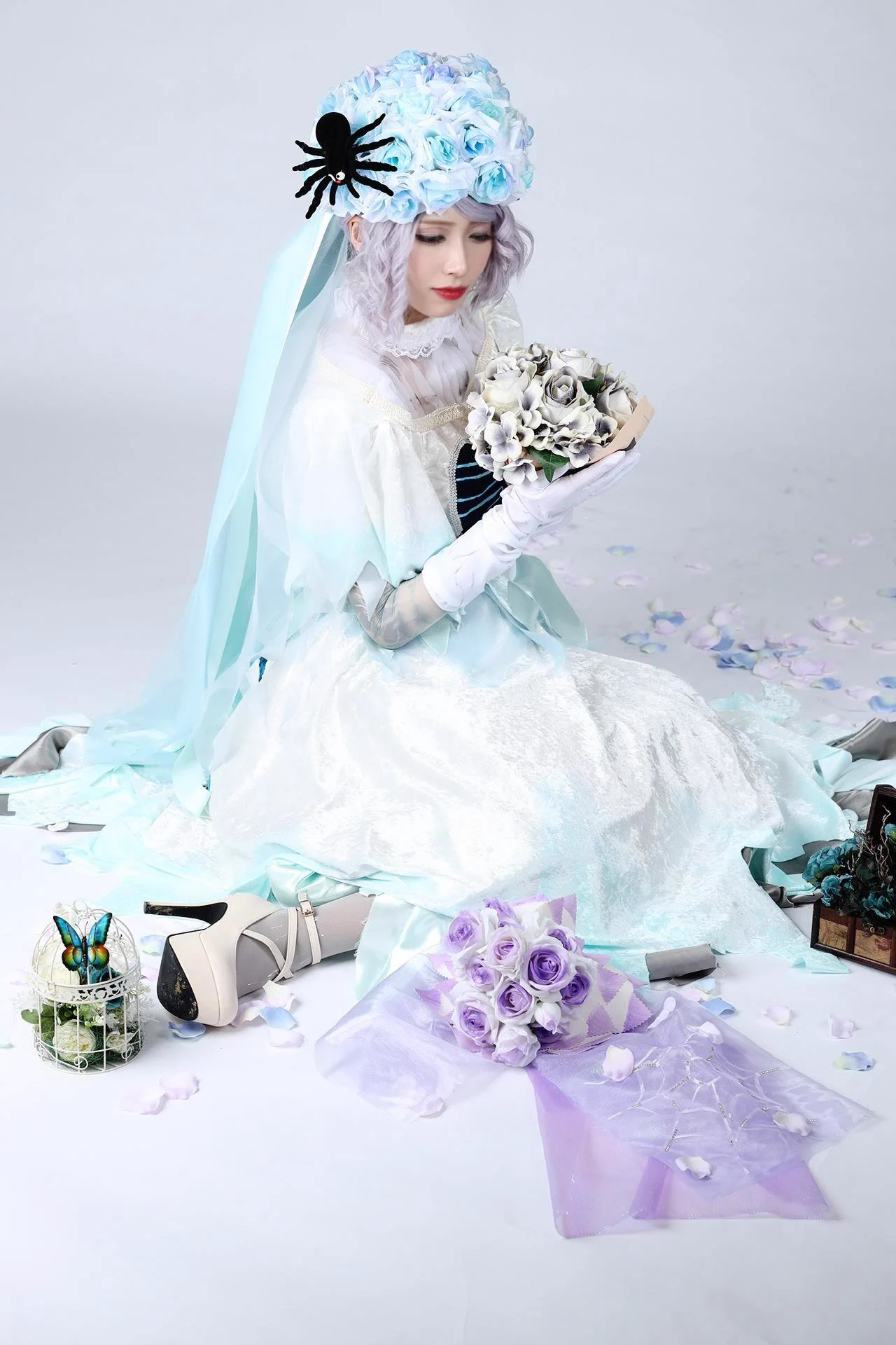 ゆき様　　dハロ スプーキーboo 花嫁ダンサー　衣装　仮装　ウィッグ　花束 ゆき on X: 