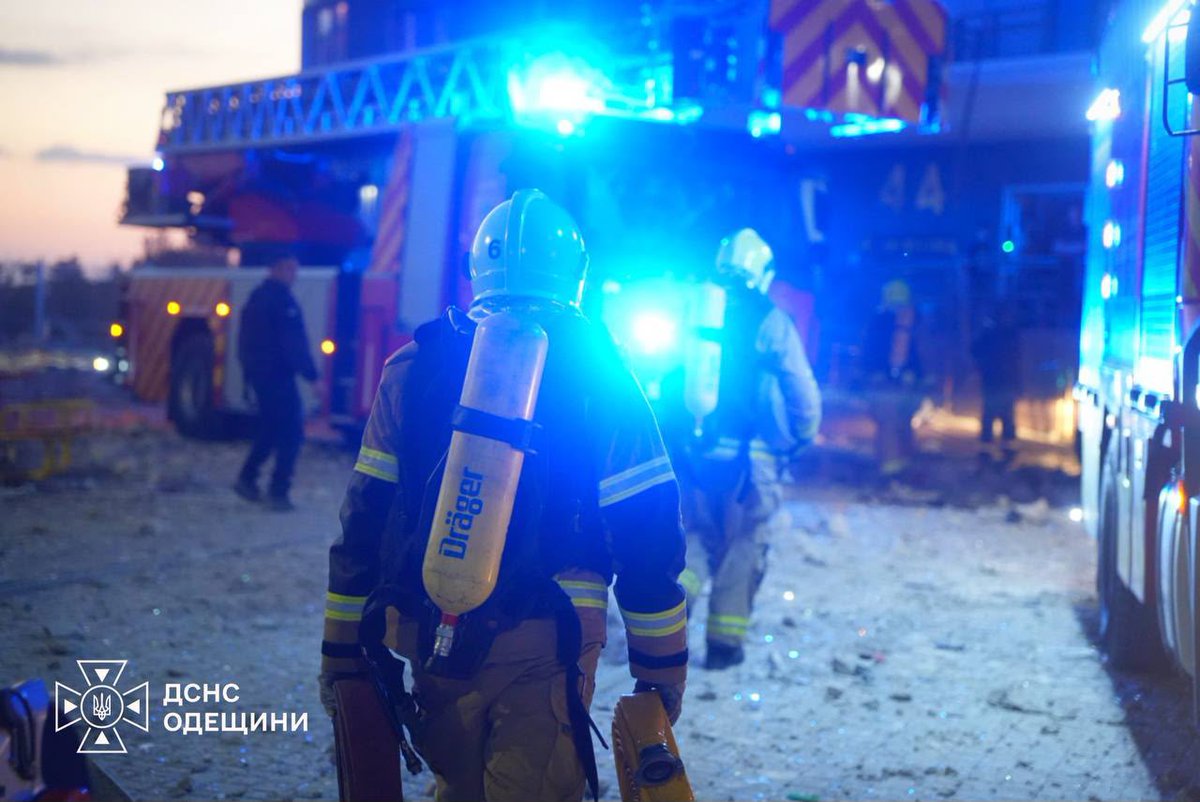 ZelenskyyUa's tweet photo. Our cities and communities have been under almost constant attack since last night. In Odesa, rescue and search operations are continuing at the site of an apartment building damaged by a Russian missile. Thirty-seven people have been injured. The search for two more people who are still missing continues nonstop. All necessary emergency services are on the scene. This morning, the Russians struck a hotel in Chornomorsk, in the Odesa region, with a drone. Eleven people were injured, including six with limited mobility. In the Zaporizhzhia region, two people were killed when a “shahed” struck residential buildings. Six people were injured. There were also casualties following a strike on an enterprise in Zaporizhzhia. In Kryvyi Rih, a missile struck critical infrastructure. Three people were injured, and one person was killed. My condolences to all the families and loved ones of the victims. Two more people were injured in the Kyiv region. Ten regions came under Russian attack last night, and Russian attack drones are still flying over many of them. Once again, the Russians struck ordinary gas stations in the Zhytomyr and Rivne regions, as well as a locomotive depot in the Odesa region.

Our defenders have shot down more than 200 aerial targets since the beginning of this day alone, but unfortunately, not all of them. And when the Russians so blatantly turn ordinary people into targets of their terrorist attacks, it is frustrating that the response from the world’s strongest powers does not match the level of Russia’s escalation. A matching response that truly has a chance of stopping the killings and protecting people is always a joint one. I am grateful to everyone who is helping Ukraine with anti-ballistic defense. To everyone who is making the pressure on Russia felt. And to everyone who is helping Ukrainians, wherever they may be.