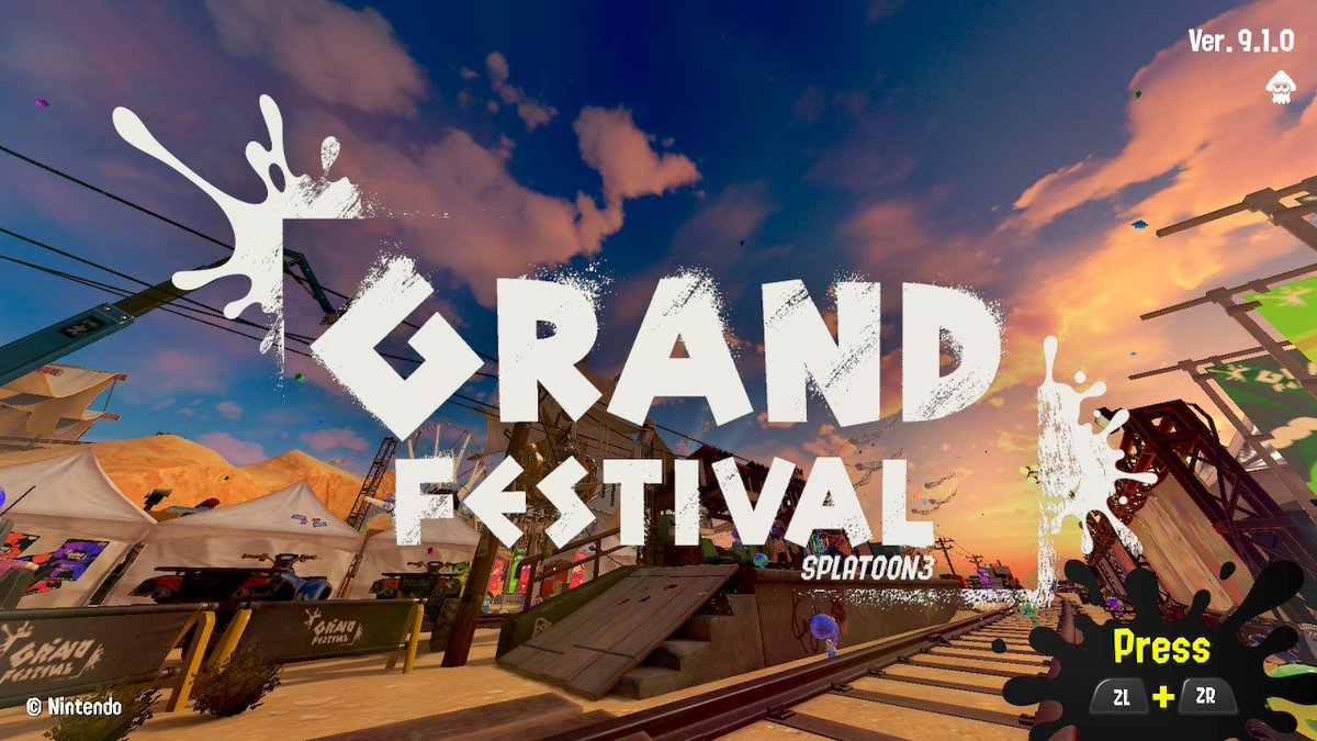SwitchySh4rky's tweet photo. GRAND FESTIVAL IS OFFICIALLY 2 YEARS OLD TODAY!! 😭🐙🦑 https://t.co/TOs3w1nLMv