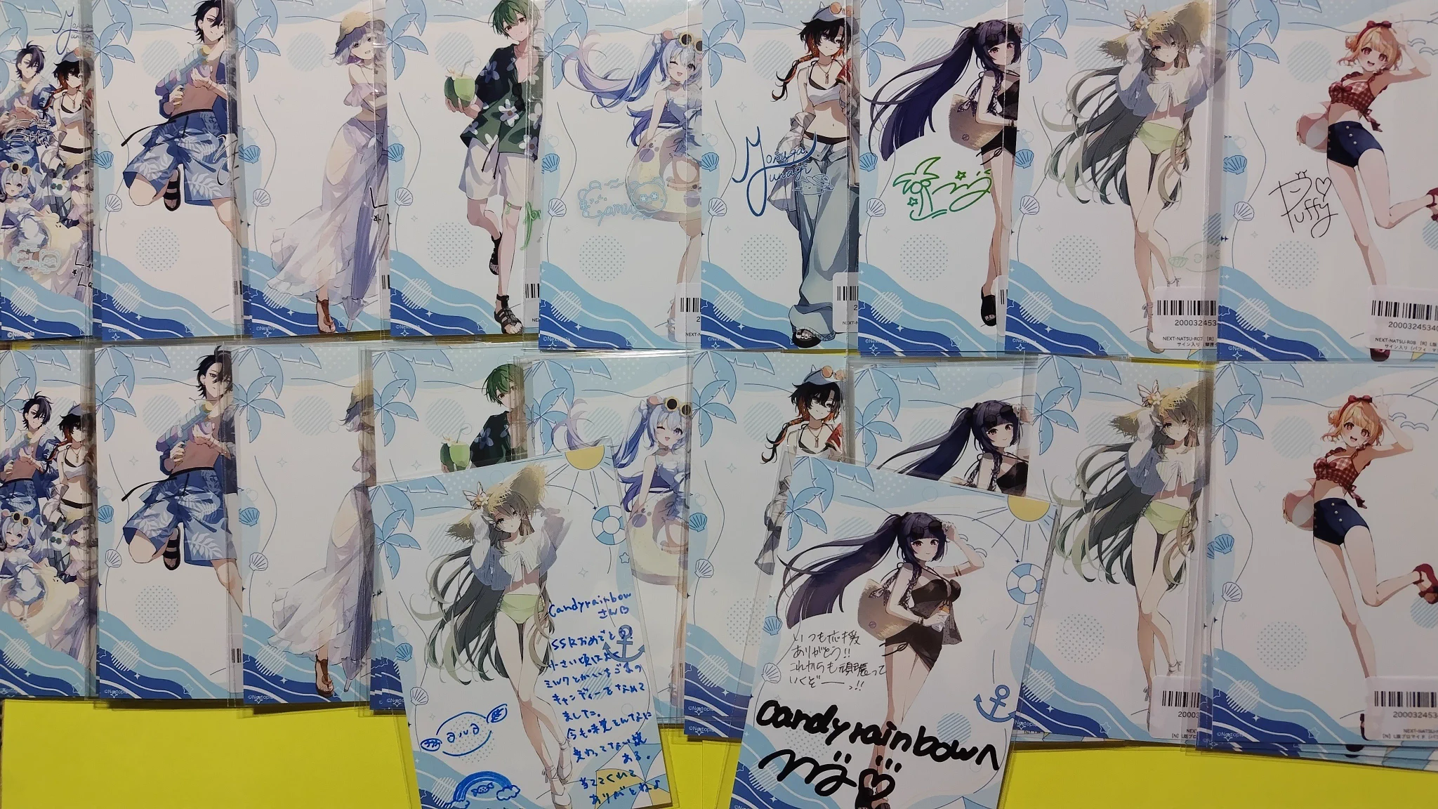 candyrainbow в X: „届きました❗️70枚‼️ww つづりさんめちゃ達筆