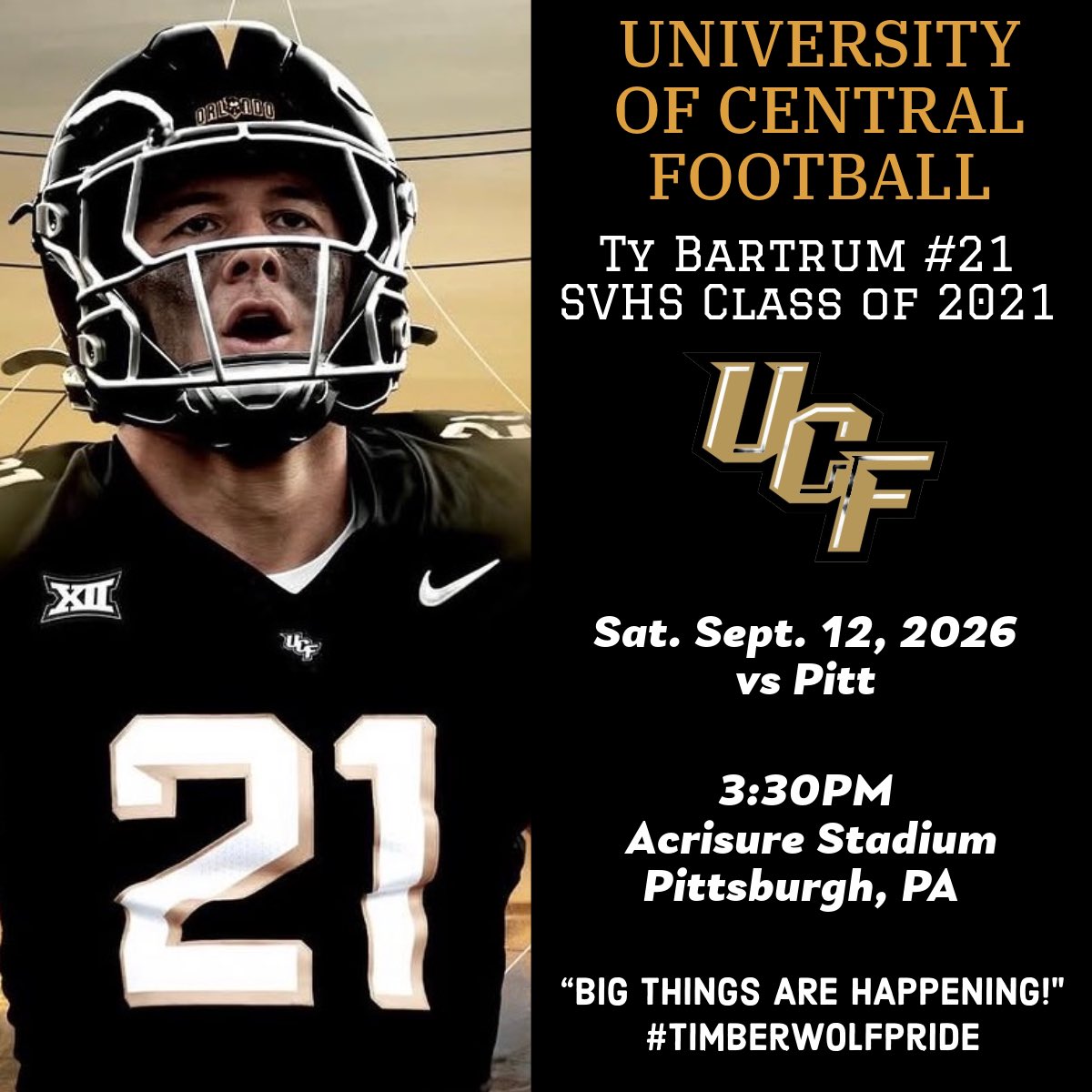 AthleticSpring's tweet photo. #TimberwolfPride 🏈💛@coachdwolves @Ty_Bartrum @UCF_Football @SVwolvesFB https://t.co/Mv66kjxPLl