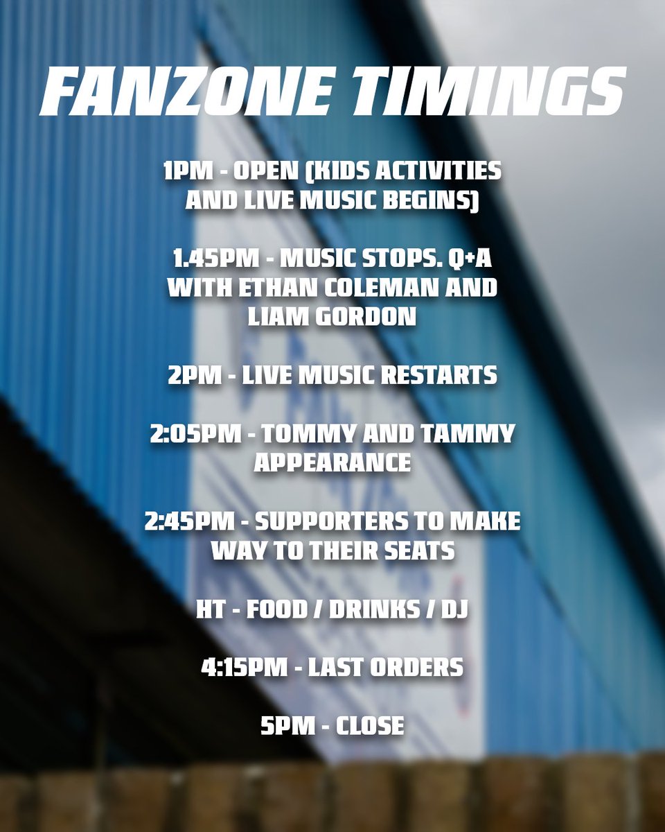 TheGillsFC's tweet photo. Today's running order! 📋

#ActuallyGills | #Gills https://t.co/HskYAOg4EC