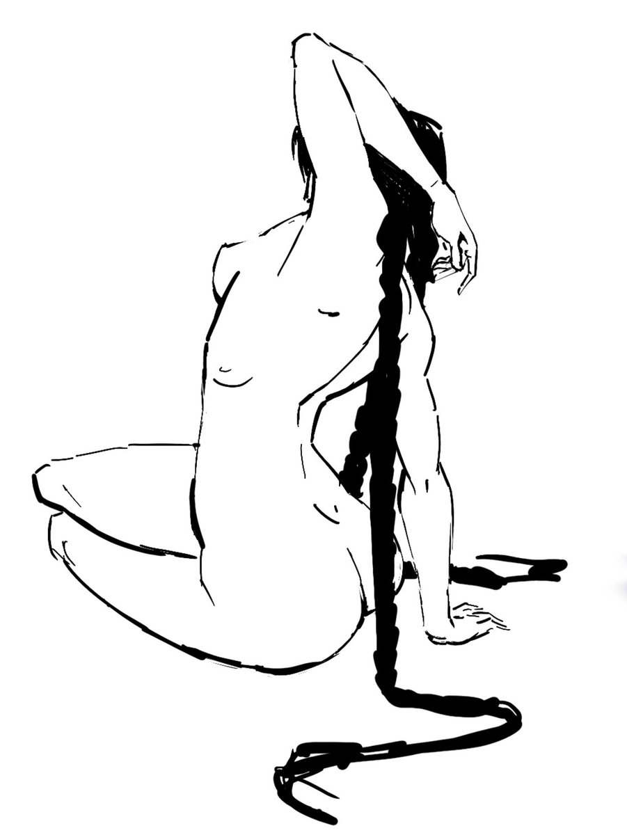 NixieLili's tweet photo. Pose sketch ✨ https://t.co/n5JF6llVqa