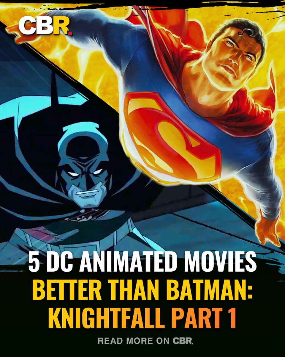 CBR's tweet photo. As great as DC's Batman: Knightfall Part 1 might be, the company has a few movies that are even better looks at the world of Bruce Wayne and Superman. https://t.co/VjjbIErryw https://t.co/7KxyrYvKQV