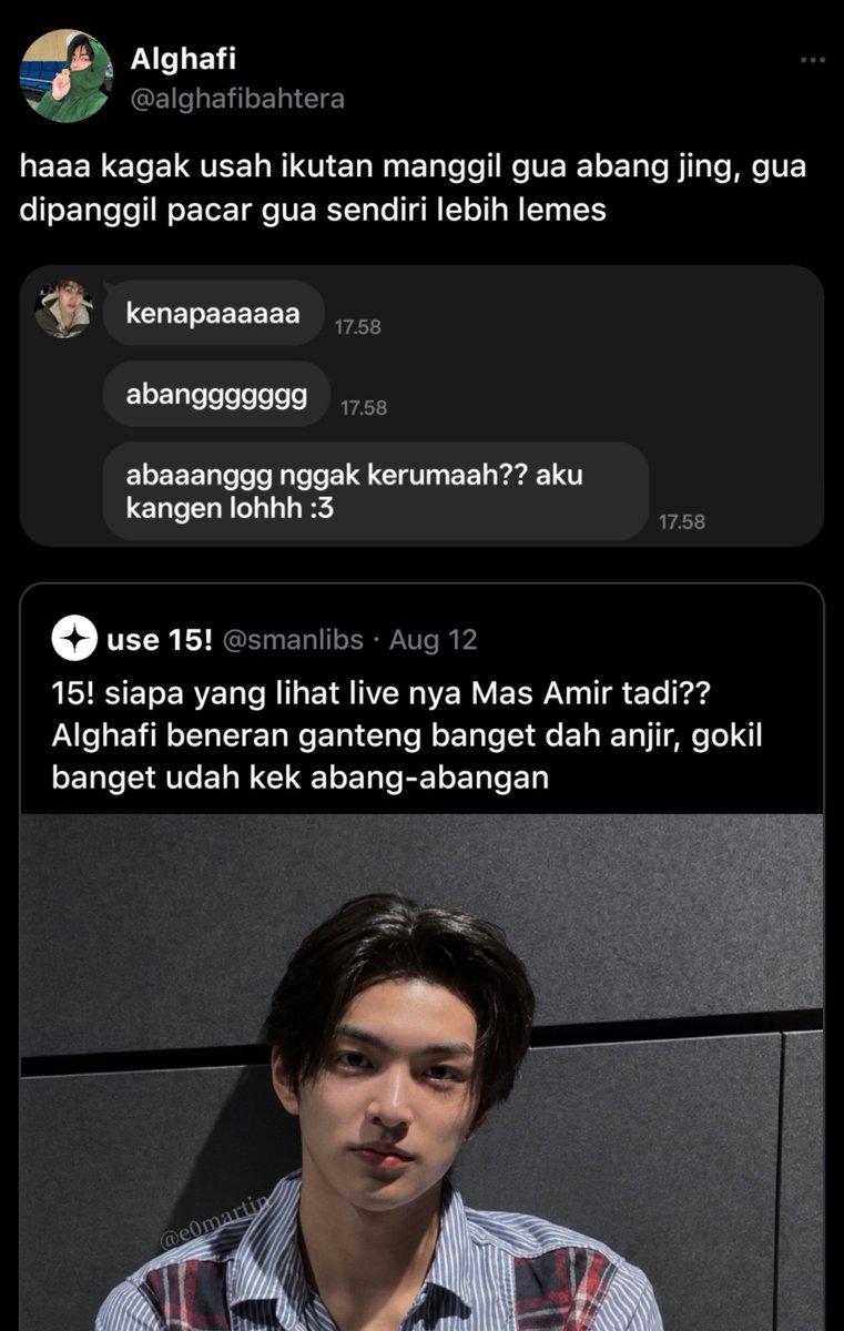 cvoyrmi's tweet photo. Dipanggil “abang” sama kakak cantiknya https://t.co/UKjjDzCngK