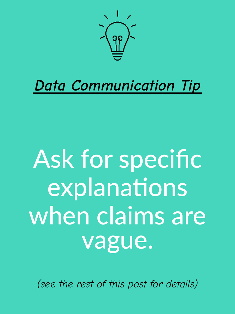 JennyGRankin's tweet photo. 📈💬💡 When the audience uses broad labels or simple narratives, ask for the steps, mechanisms, examples, or evidence behind the claim. Specific explanation can reveal gaps hidden by general language. #DataCommunication #CriticalThinking #BeliefChange https://t.co/Ddicq7P5s5