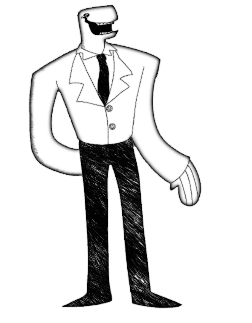 randomphyre's tweet photo. Finally made a full body for this guy. With OFF's criticisms of classism and the sort I had the idea of Jonah perhaps being less corrupt, but still being complicit in the Elsens' suffering by doing nothing about it. #OFFgame #offtherpg https://t.co/aTneQ7mXLq