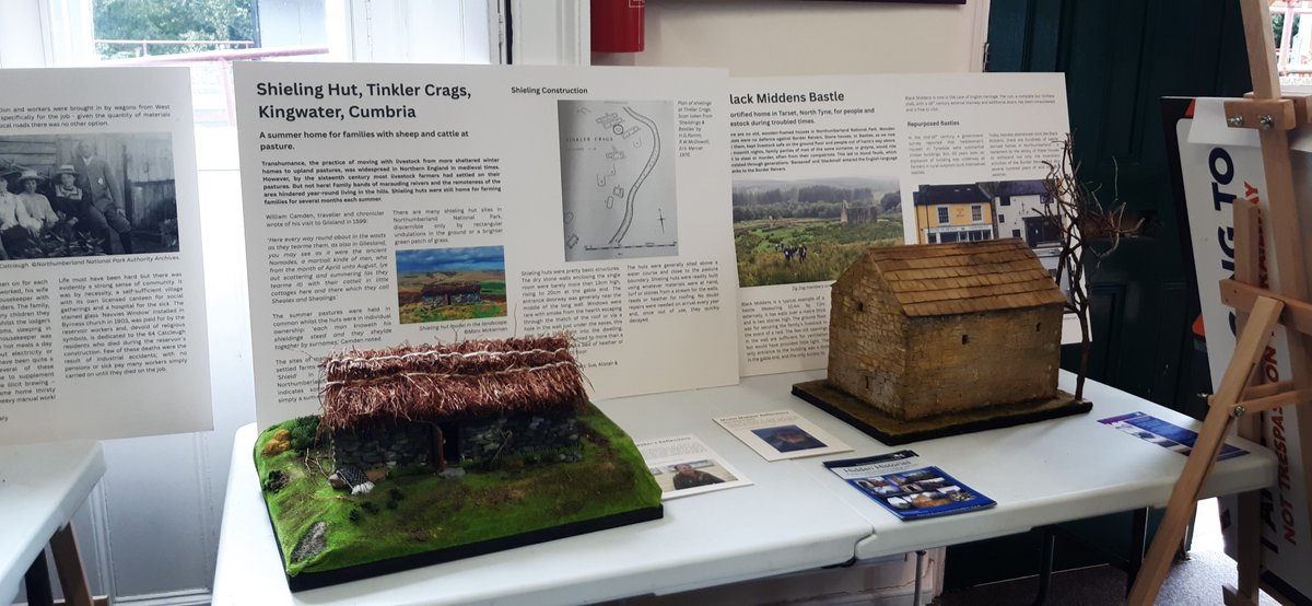 TVCRP's tweet photo. Come along to see the wonderful display of models of homes thro' the ages in the Old Booking Hall #Haltwhistle #RailwayStation Meet some of the people who created the models at the @heritageopenday event https://t.co/nqGiWxHz25