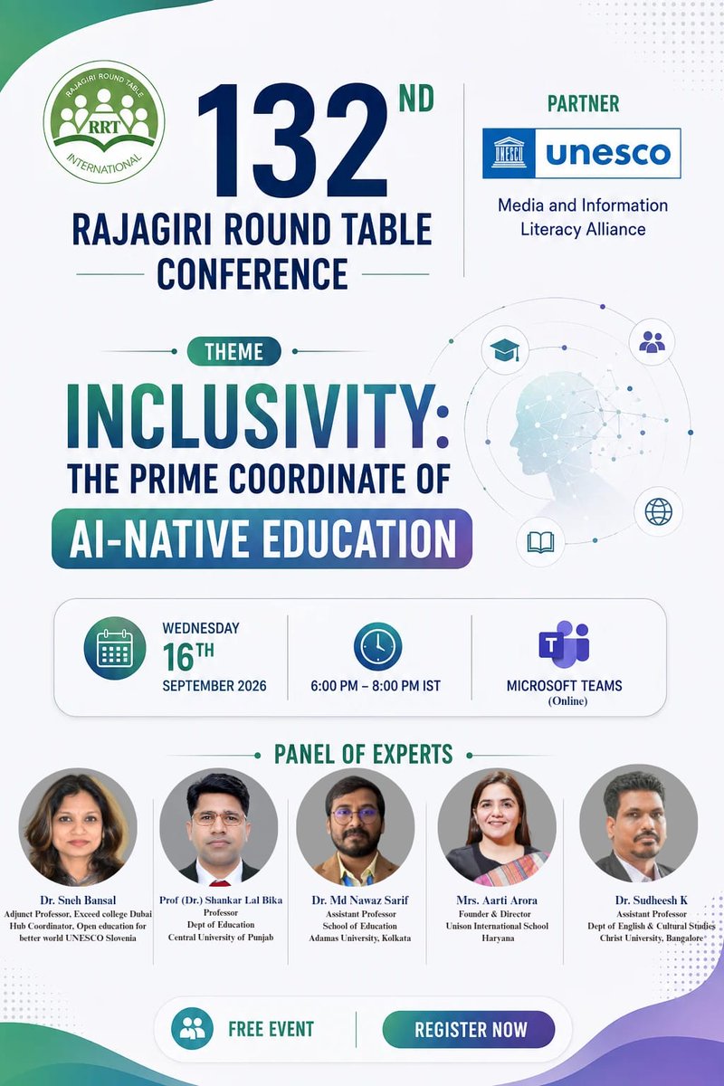 pallikkutam's tweet photo. Free Session
E-Certificates will be provided to participants
Limited Seats Available
Register here: https://t.co/uMzo6rQWAL https://t.co/hu4gptwUdw