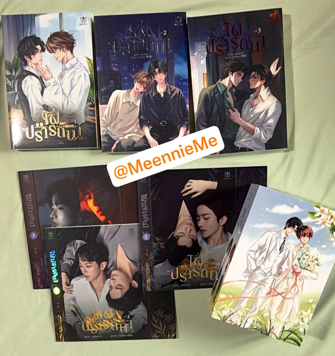 MeennieMe's tweet photo. ได้รับนิยาย ABO DESIRE เซ็ต ENIGMA แล้วนะคะ แพ็คมาดีมากค่ะ @muzesbooks https://t.co/cIoZ22x5Rm