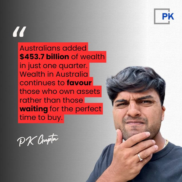 PK___Gupta's tweet photo. Household wealth increased by 2.5% during the December quarter, with rising property prices remaining the biggest contributor. Source ABS.
#Realestate #realestatelife #realestateinvestor #realestateinvesting #passiveincome #propertyinvestment #investmentproperty #investment #financialindependence #wealth #rentalproperty #property #financialplanning #passiveincomeinvesting
#wealthcreation #entrepreneur #entrepreneurlife #entrepreneurship #entrepreneurs #entrepreneurmindset #australiaproperty #realestateinvestors #realestateinvestment #australianproperty #australianrealestate #investingtips #investmentportfolio #personalfinance
