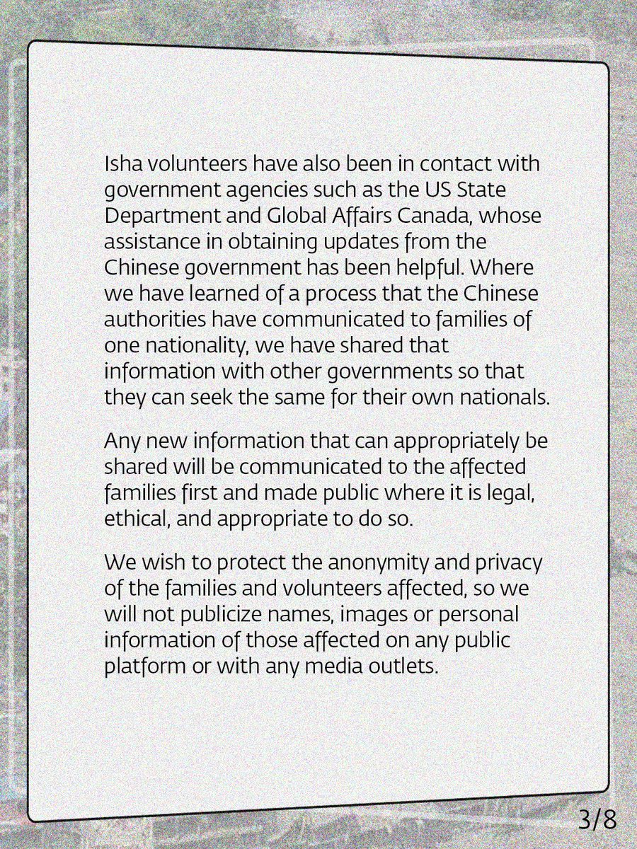 ishafoundation's tweet photo. Over the past two weeks, the entire Isha community has been deeply affected by the devastating flash floods at the Nepal–Tibet border. Throughout this difficult time, we have come together to support the affected families and one another.

Since the floods, teams across the globe—from volunteers on the ground in Nepal and other city centers to those supporting remotely—have mobilized to offer every possible assistance.

We continue to stand with the affected families, doing all we can to support them and keeping families and the wider community informed as relevant updates become available. Our thoughts remain with all those affected and their families.

More details: https://t.co/3YsrdBIget
