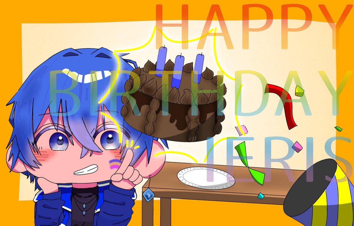 DolphinAkari's tweet photo. りすちゃ誕おめ〜🥳👏🎉
#にじあーと https://t.co/Z1hj36pMXh
